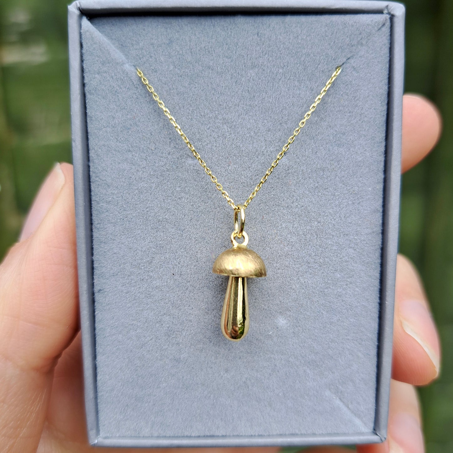 9ct Yellow Gold Mushroom Charm