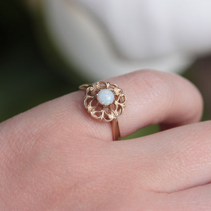 Pre-owned 9ct Gold and Opal Ornate Ring