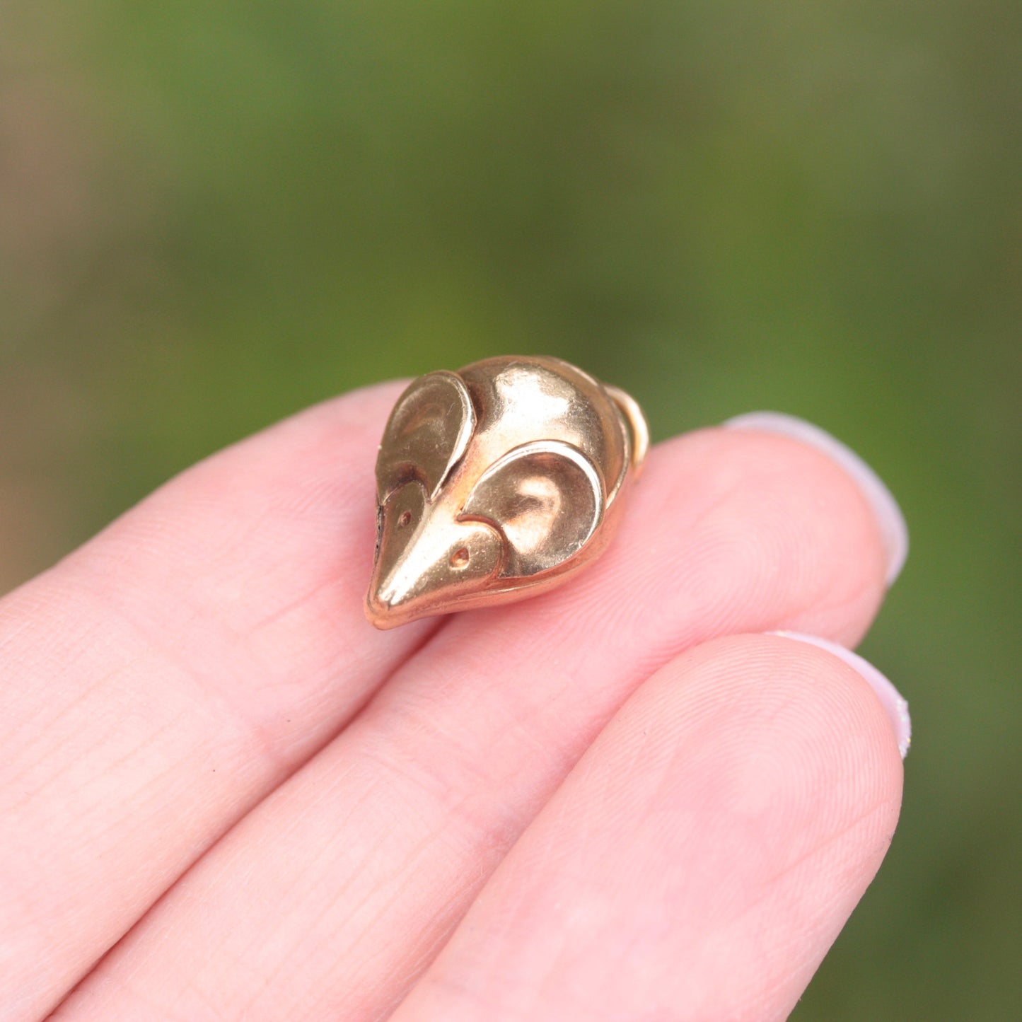 vintage puffy mouse charm