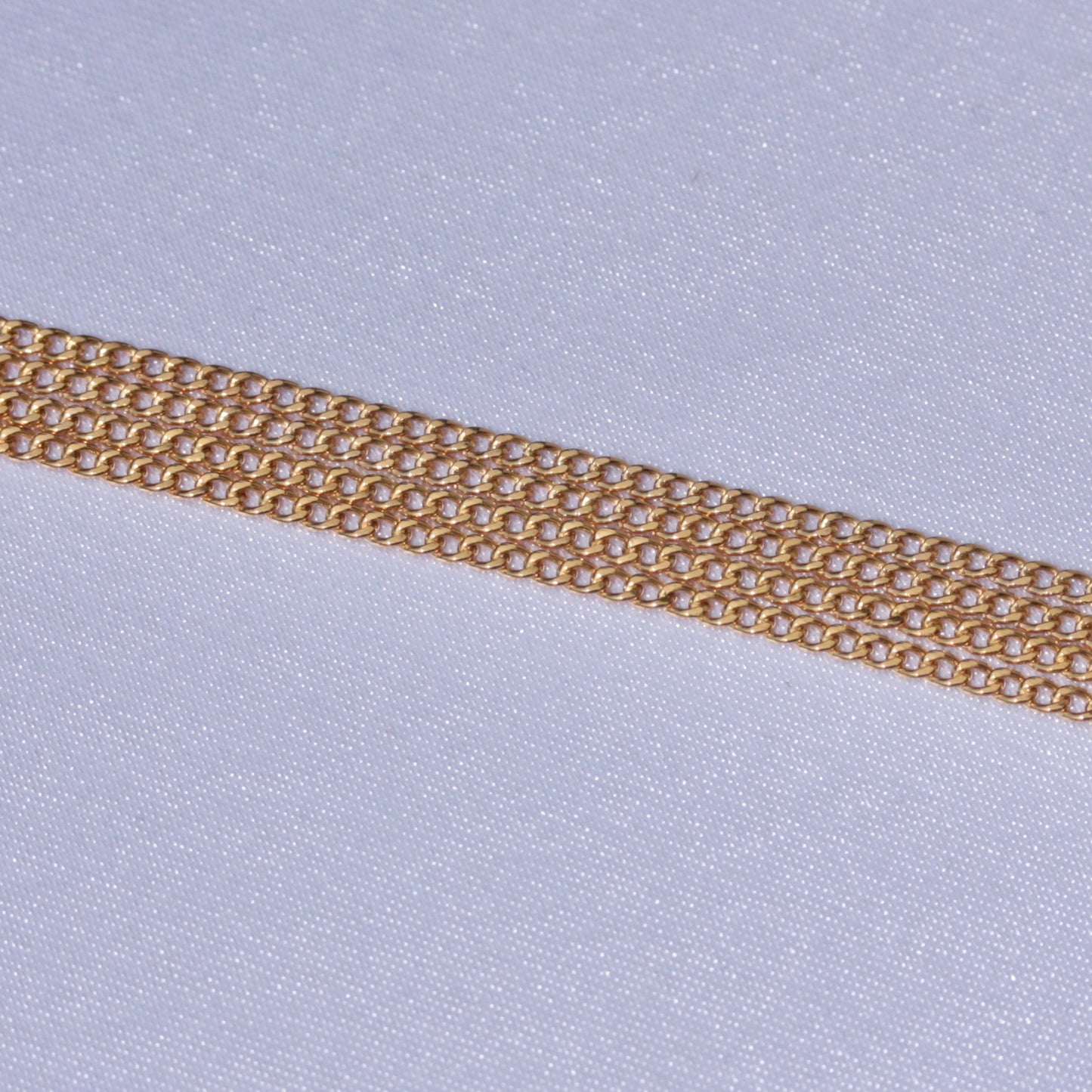 Solid 9ct Yellow Gold Curb Chain Necklace, 1.8mm