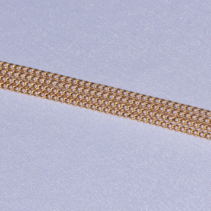 Solid 9ct Yellow Gold Curb Chain Necklace, 1.8mm