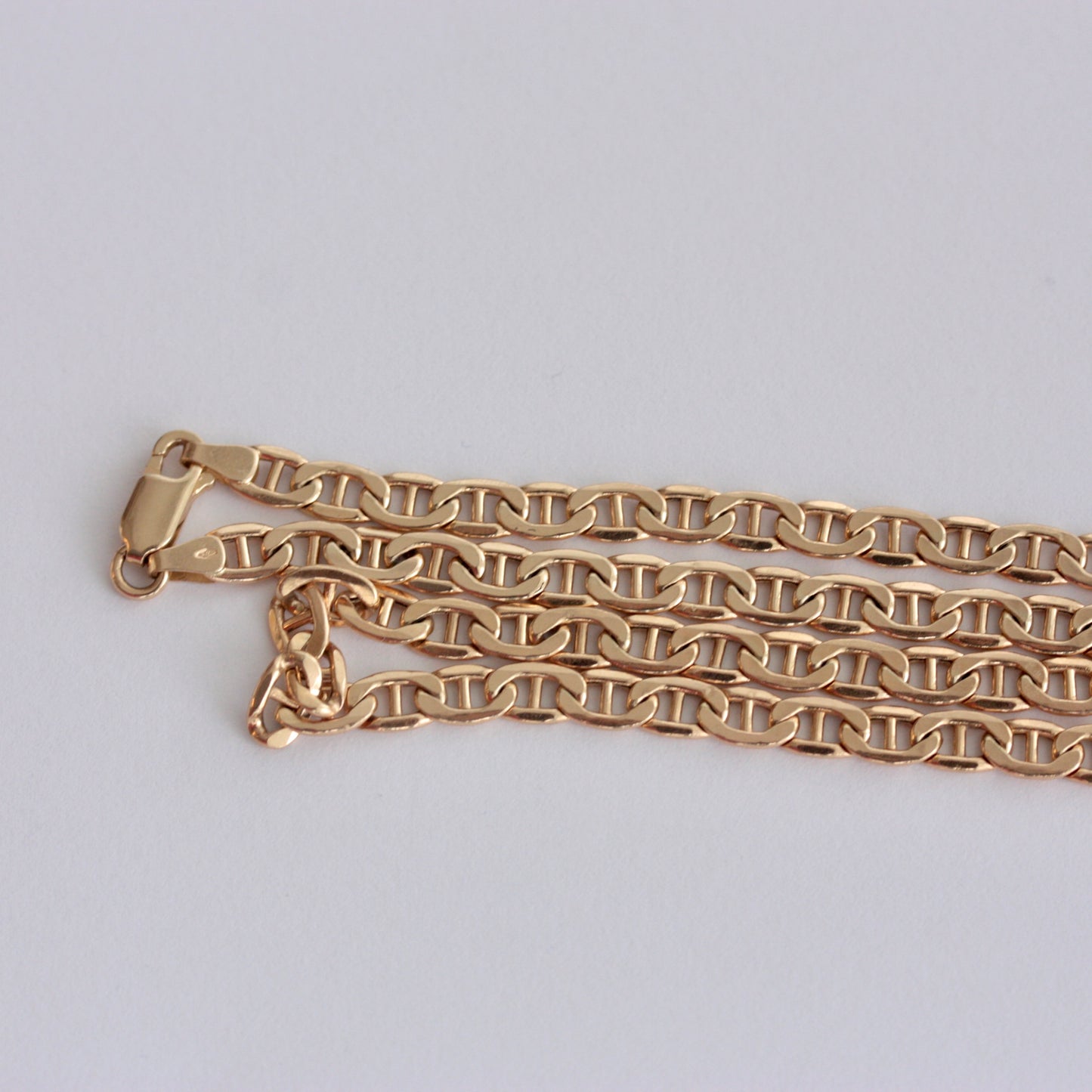 Pre-owned 9ct Gold Anchor Chain Necklace, 20 Inches