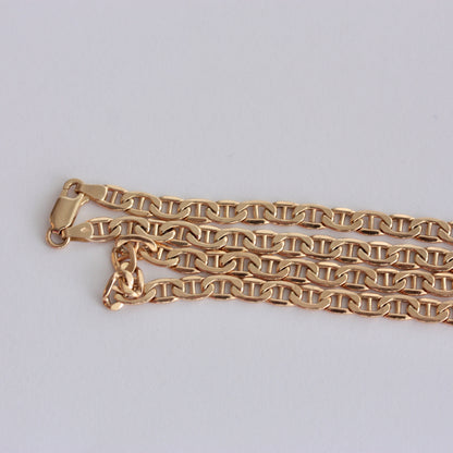 Pre-owned 9ct Gold Anchor Chain Necklace, 20 Inches