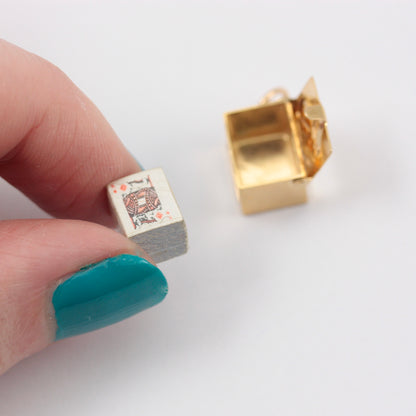 Vintage 9ct Gold Deck of Playing Cards Charm, GJLD, 1968
