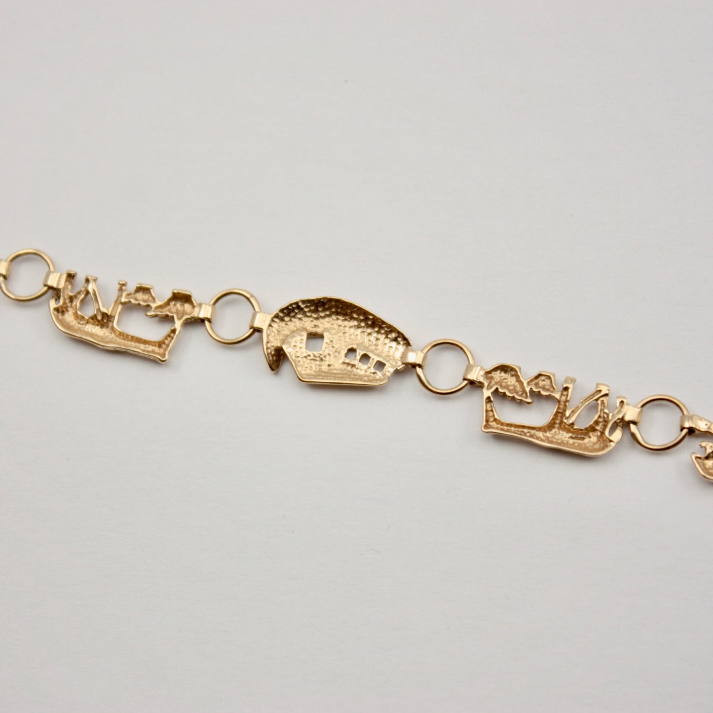 Vintage 9ct Gold Noah's Ark Bracelet