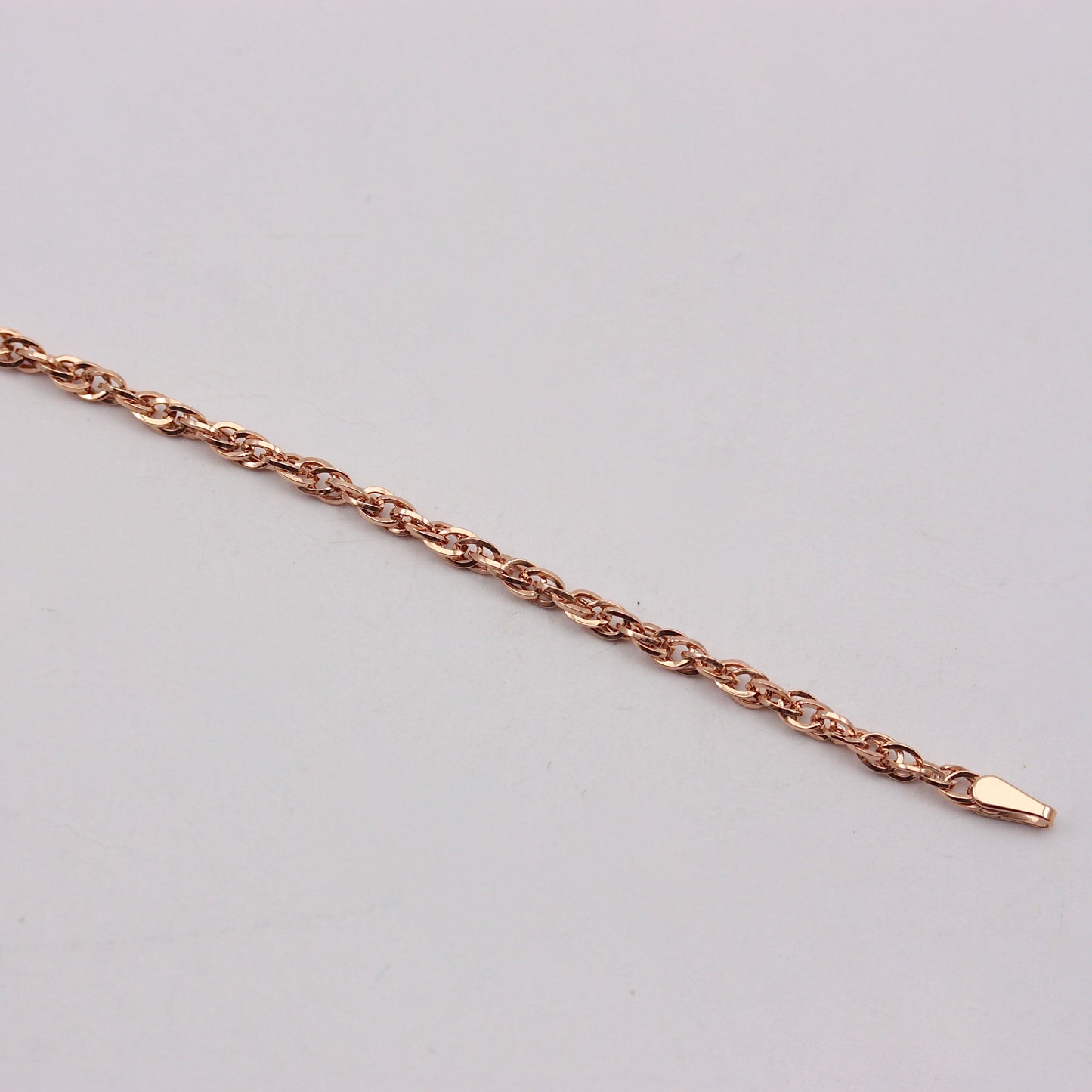 Pre-owned 9ct Rose Gold Prince of Wales Chain Bracelet, 7.5 inches