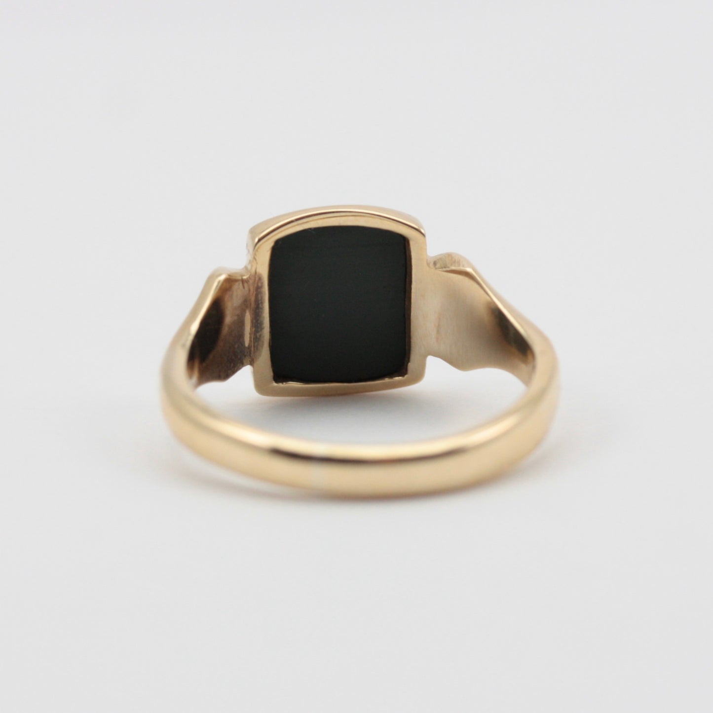 Vintage 9ct Gold Bloodstone Signet Ring, 1965
