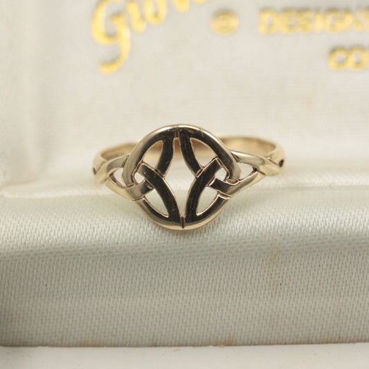 Late Vintage 9ct Gold Celtic Style Ring