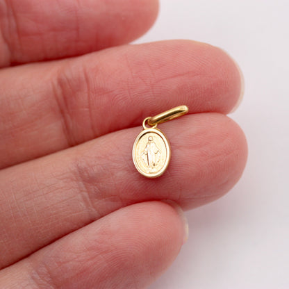 Tiny Pre-owned 14ct Gold Mary Charm / Pendant