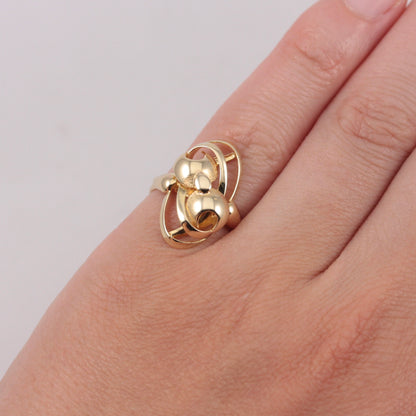 Pre-owned 9ct Gold Modernist Style Ring, 2005