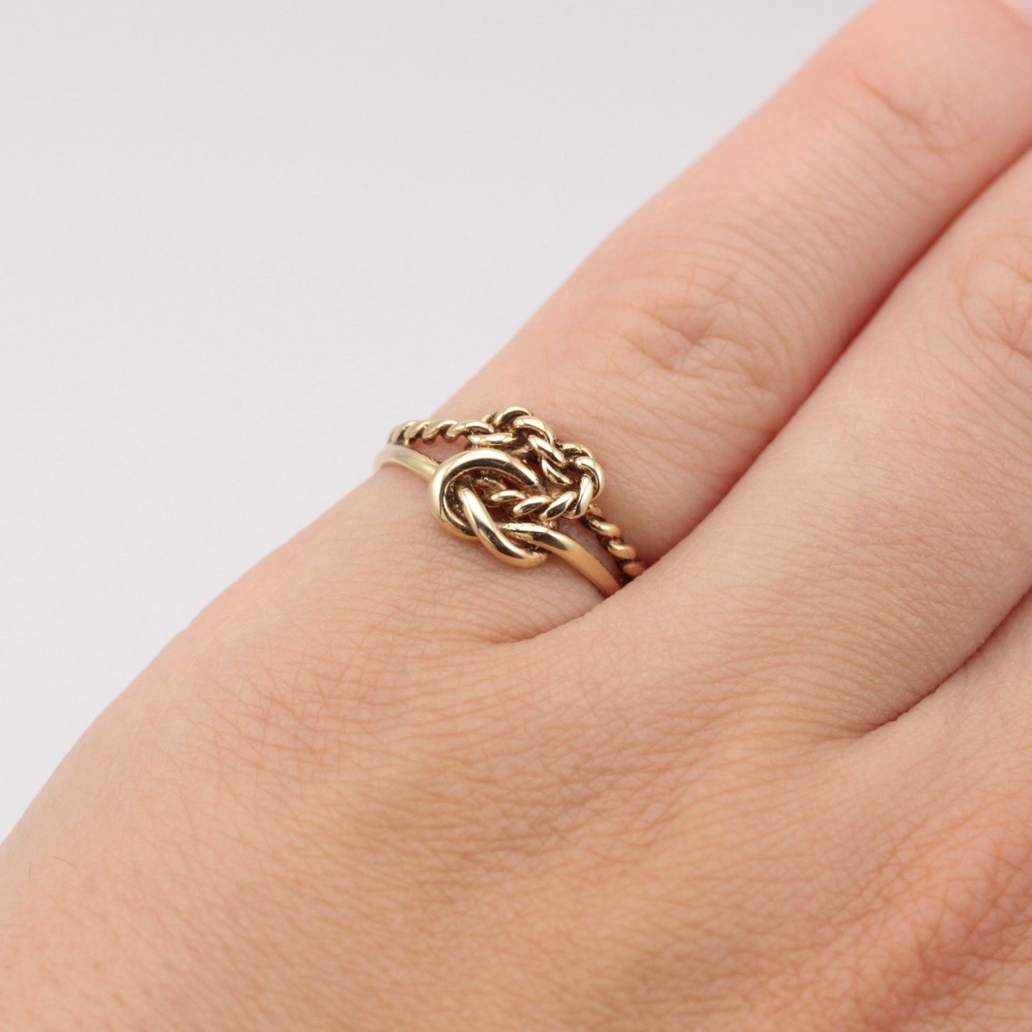 vintage double knot ring