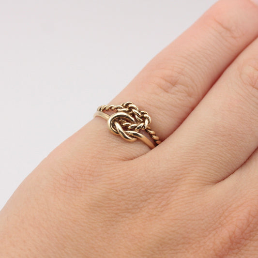 vintage double knot ring
