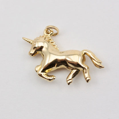 Pre-owned 9ct Gold Unicorn Charm