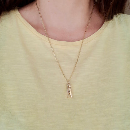 Vintage 9ct Gold Clothes Peg Charm