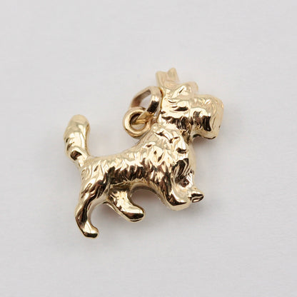 Vintage 9ct Gold Scottie Dog Charm