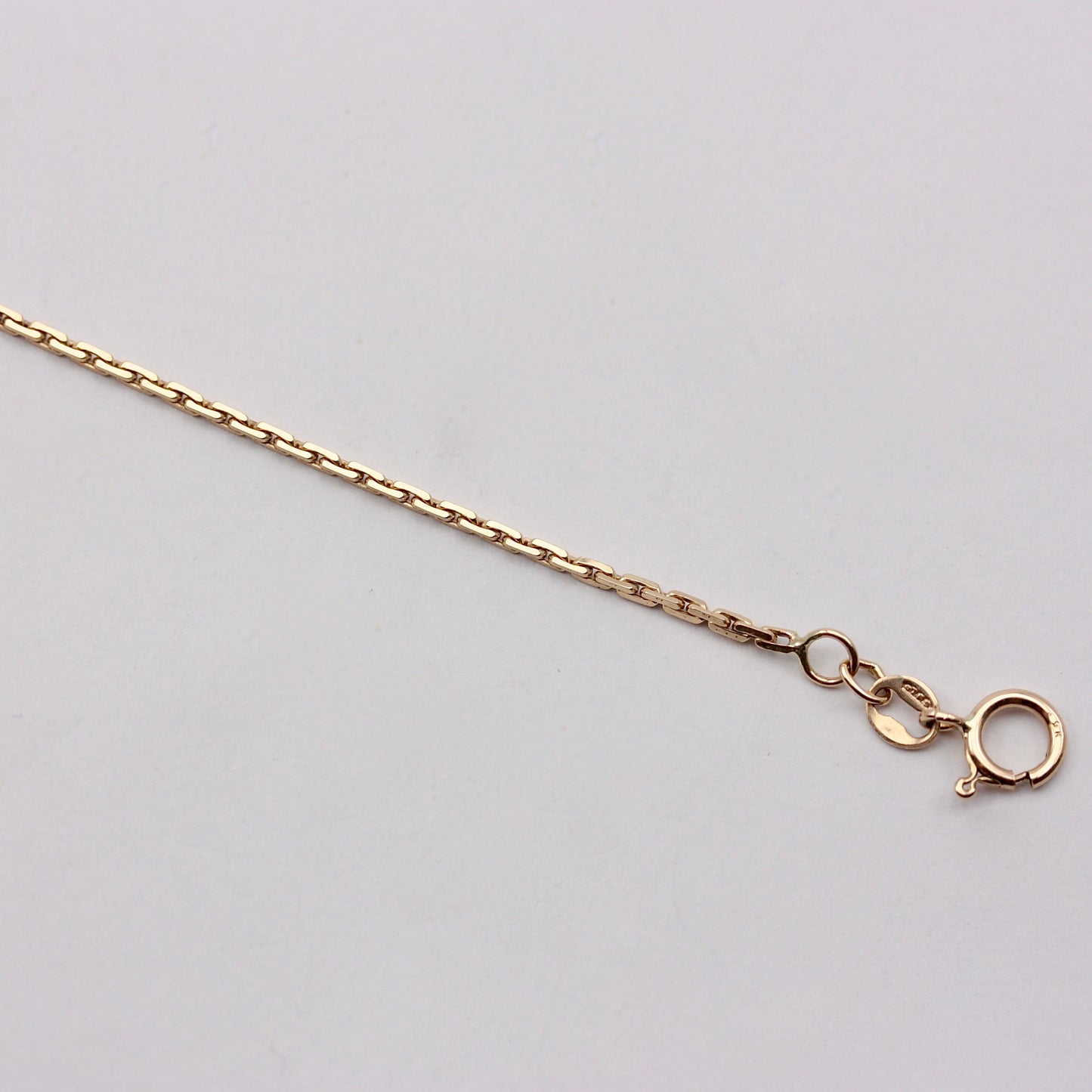 Vintage 9ct Gold Diamond Cut Rectangle Link Bracelet, 7.25 inches, 1983