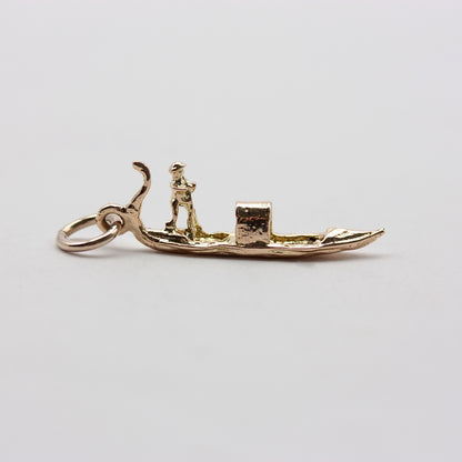 vintage 9ct gold Venice gondola charm