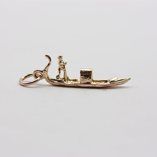 vintage 9ct gold Venice gondola charm