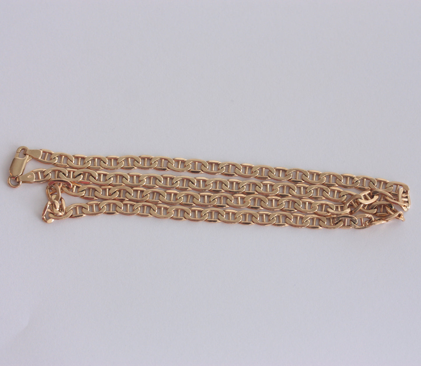 Pre-owned 9ct Gold Anchor Chain Necklace, 20 Inches