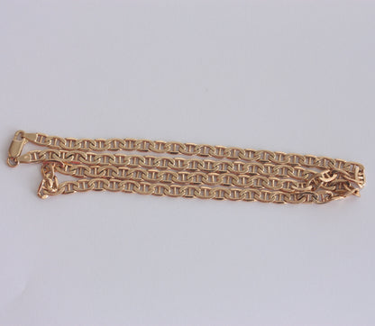 Pre-owned 9ct Gold Anchor Chain Necklace, 20 Inches