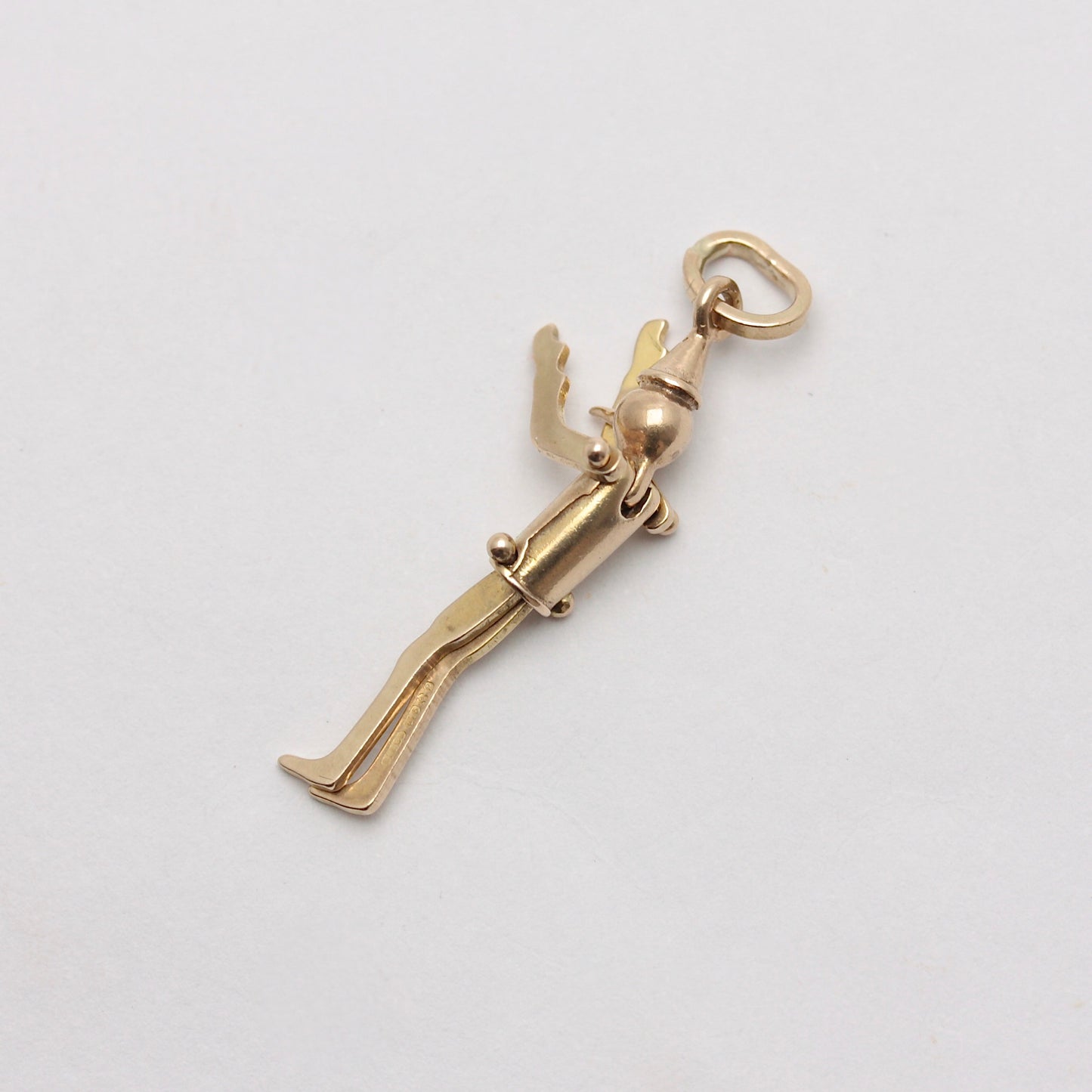 Vintage 9ct Gold Articulated Pinocchio Charm