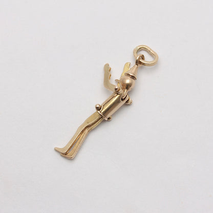 Vintage 9ct Gold Articulated Pinocchio Charm