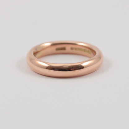 Chunky Vintage 9ct Rose Gold Ring, 1939
