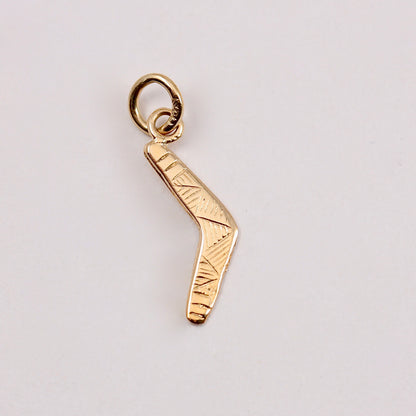 Vintage 9ct Gold Boomerang Charm