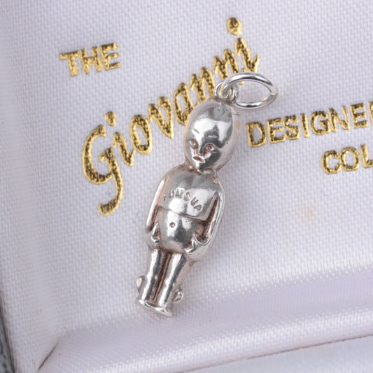 Rare Antique WW1 Puffed Silver FUMSUP Good Luck Charm