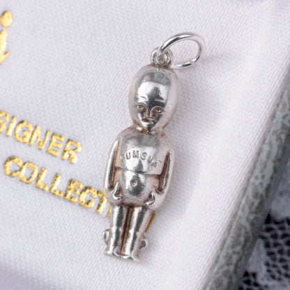 Rare Antique WW1 Puffed Silver FUMSUP Good Luck Charm