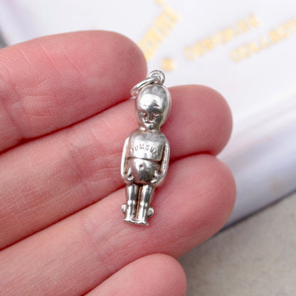 Rare Antique WW1 Puffed Silver FUMSUP Good Luck Charm