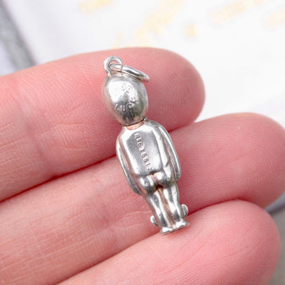 Rare Antique WW1 Puffed Silver FUMSUP Good Luck Charm