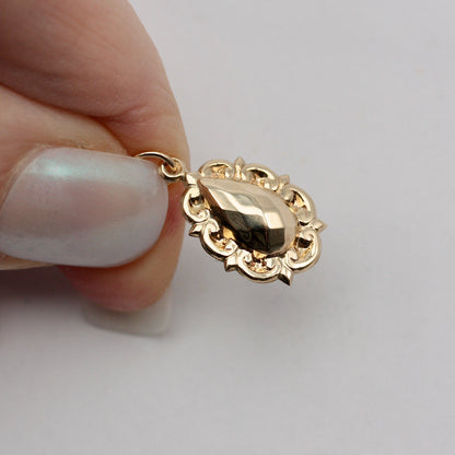 Antique 9ct Gold Puffy Charm