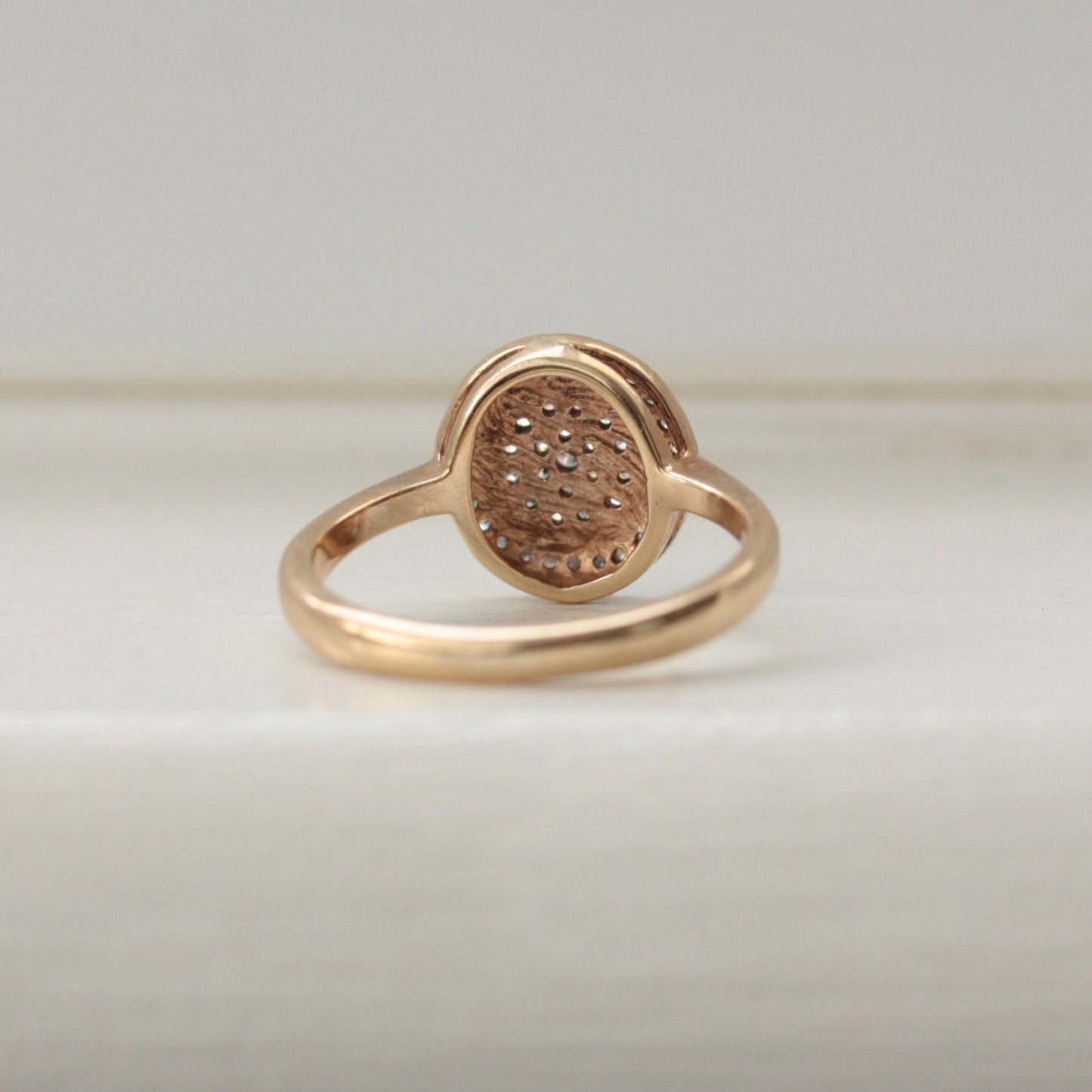 Pre-owned 9ct Yellow Gold and Diamond Target Ring