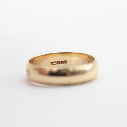 Pre-owned 9ct Gold Diamond Band Ring