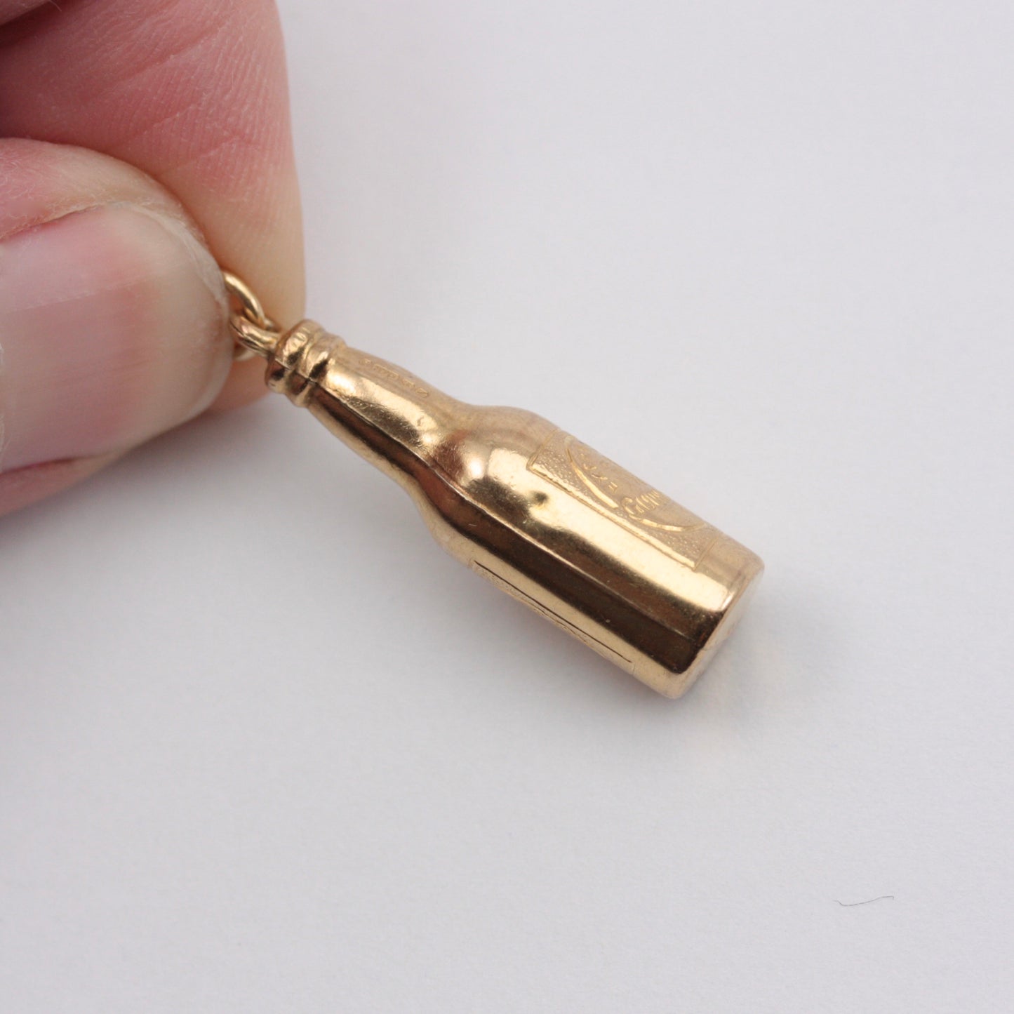 Vintage 9ct Gold Bottle of Guinness Charm, 1974