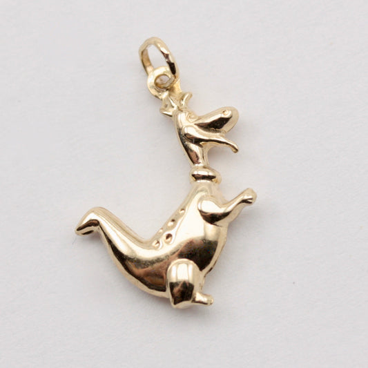 Vintage 9ct Gold "Dino" The Flintstones Charm