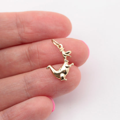 Vintage 9ct Gold "Dino" The Flintstones Charm