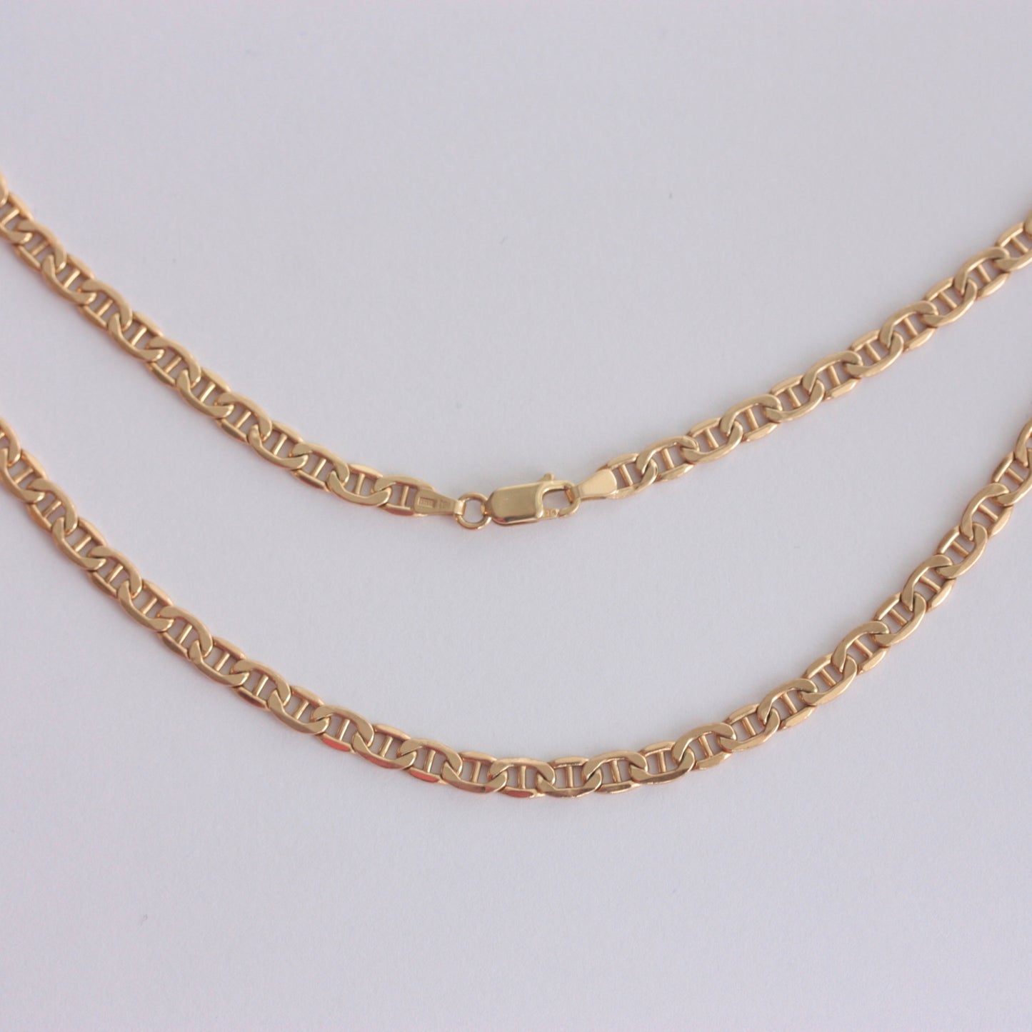 Pre-owned 9ct Gold Anchor Chain Necklace, 20 Inches