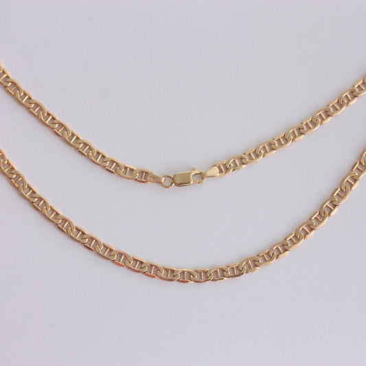 Pre-owned 9ct Gold Anchor Chain Necklace, 20 Inches