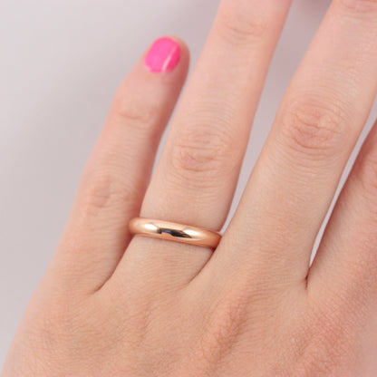 Chunky Vintage 9ct Rose Gold Ring, 1939