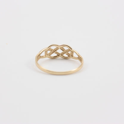 Pre-owned 9ct Yellow Gold Celtic Knot Ring