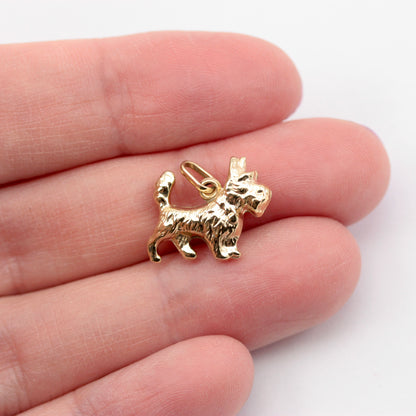 Vintage 9ct Gold Scottie Dog Charm