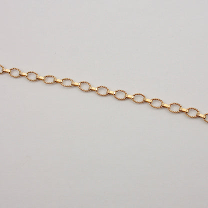 Vintage 9ct Gold Rope Link Bracelet, 1992, Unoaerre