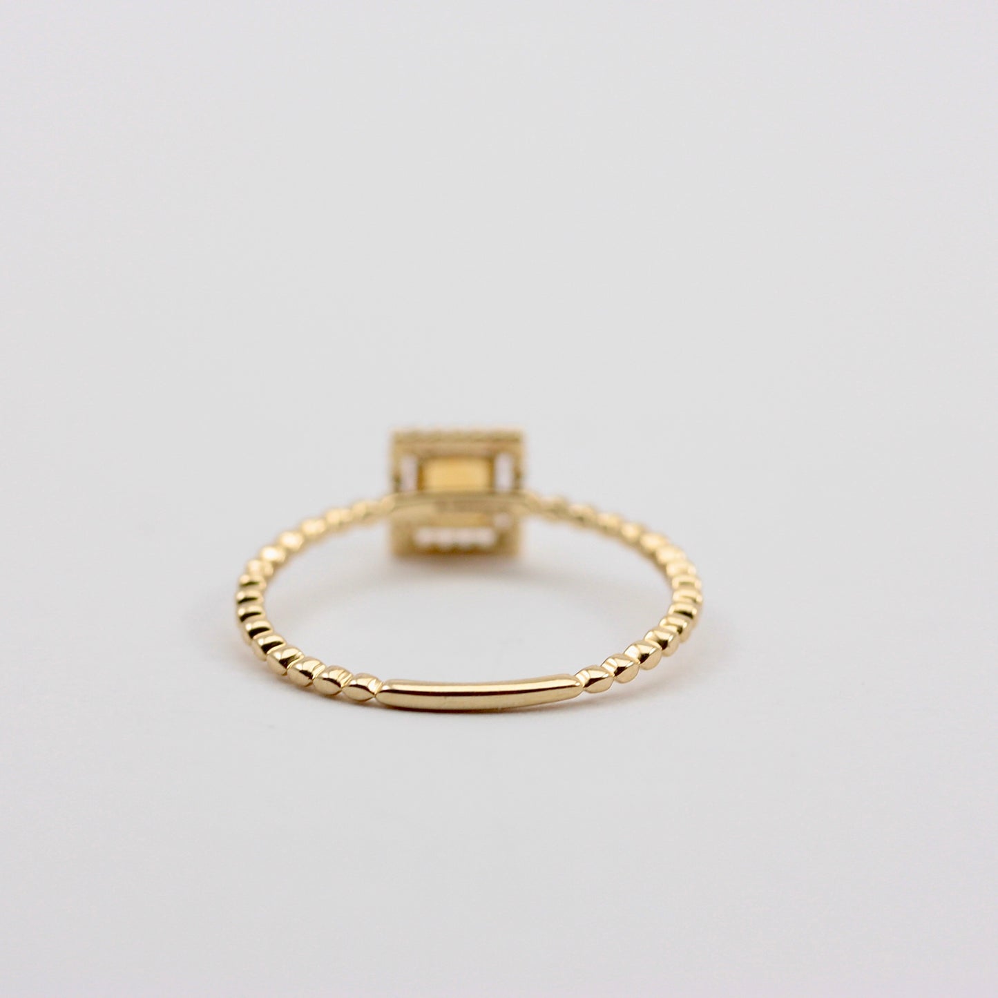 Dainty 14ct Gold Citrine Solitaire Ring