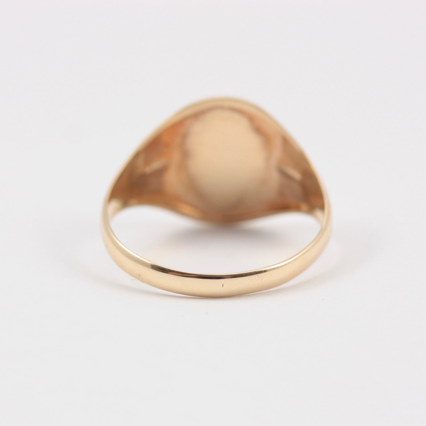Vintage 9ct Gold Oval Signet Ring, 1988