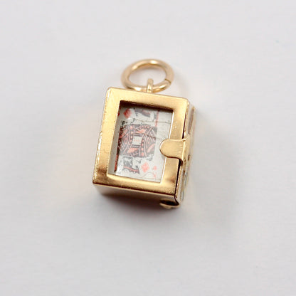 Vintage 9ct Gold Deck of Playing Cards Charm, GJLD, 1968