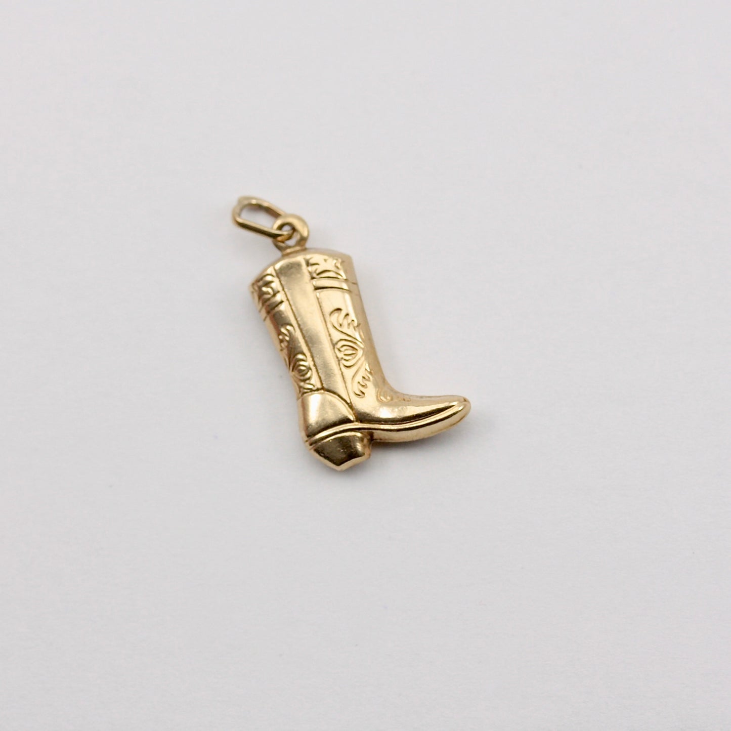 Pre-owned 9ct Gold Cowboy Boot Charm