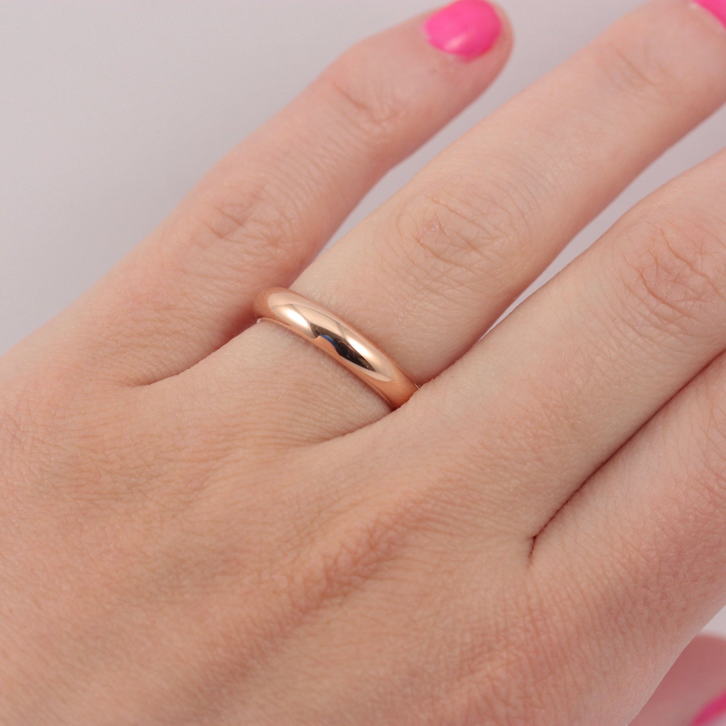 Chunky Vintage 9ct Rose Gold Ring, 1939