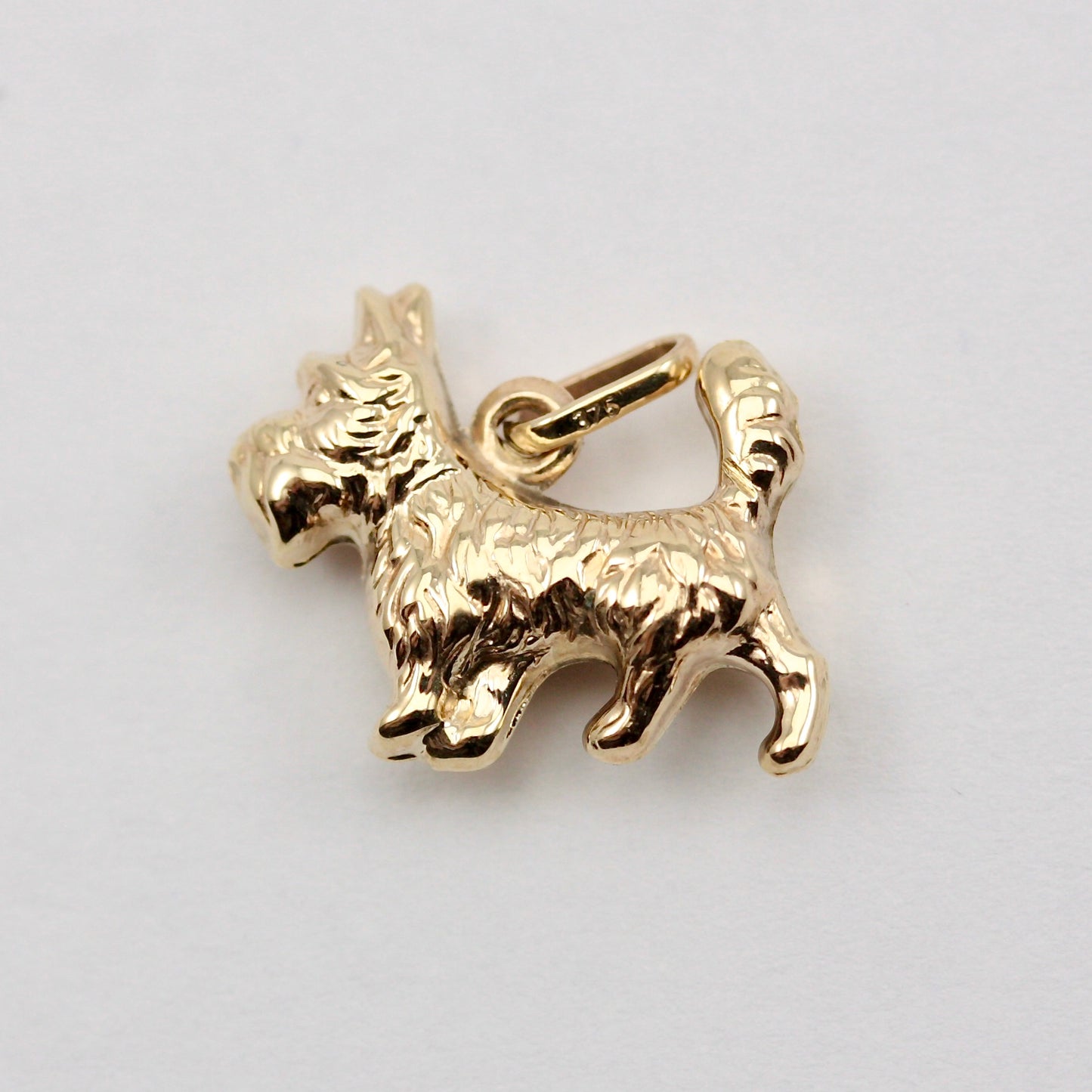 Vintage 9ct Gold Scottie Dog Charm
